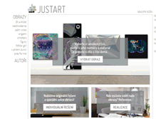 Tablet Screenshot of justart.cz
