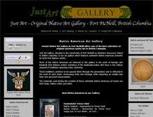Tablet Screenshot of justart.ca
